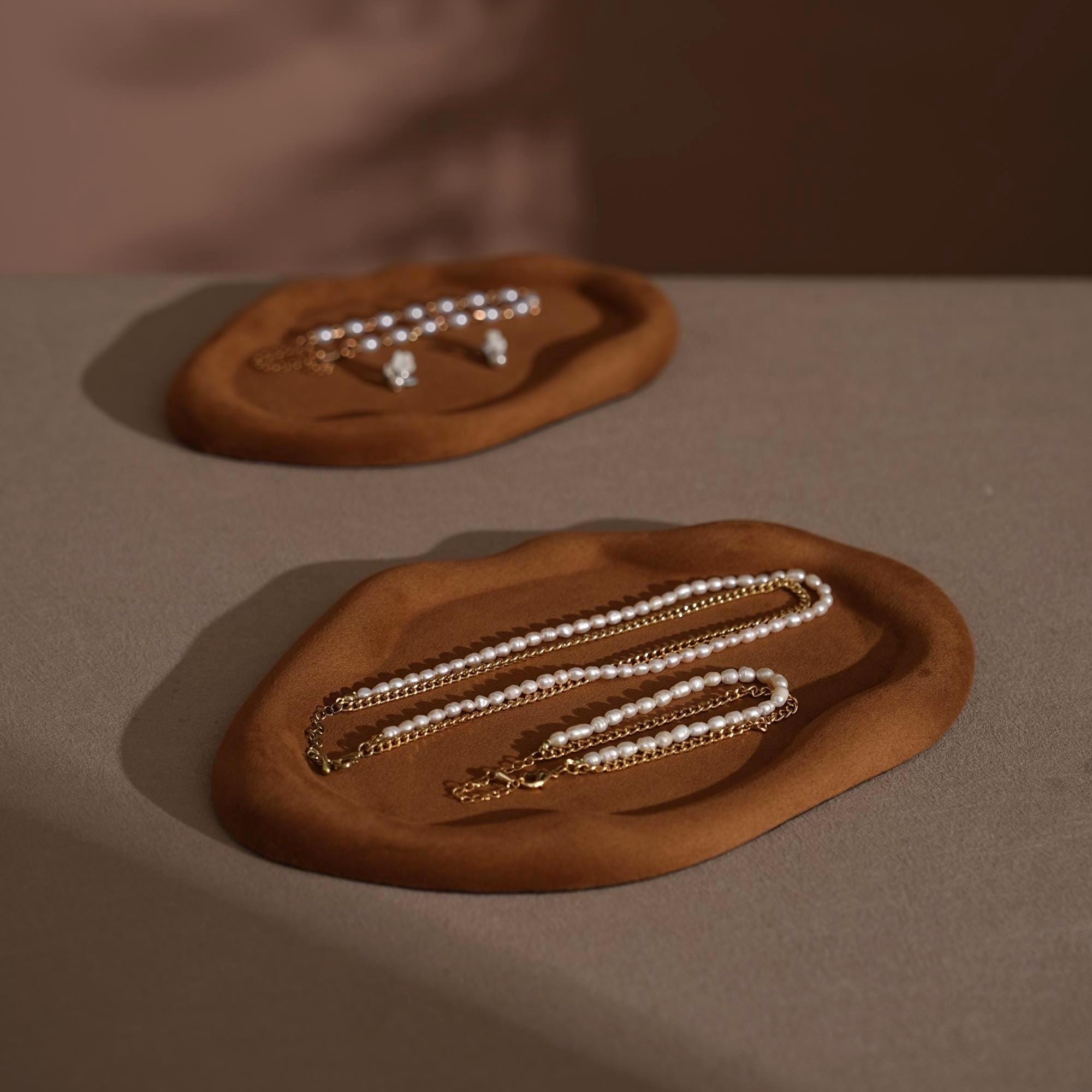 Vegan Suede Jewelry Dish