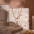Yellow Travertine Jewelry Display Set: 22-Piece Boutique Collection