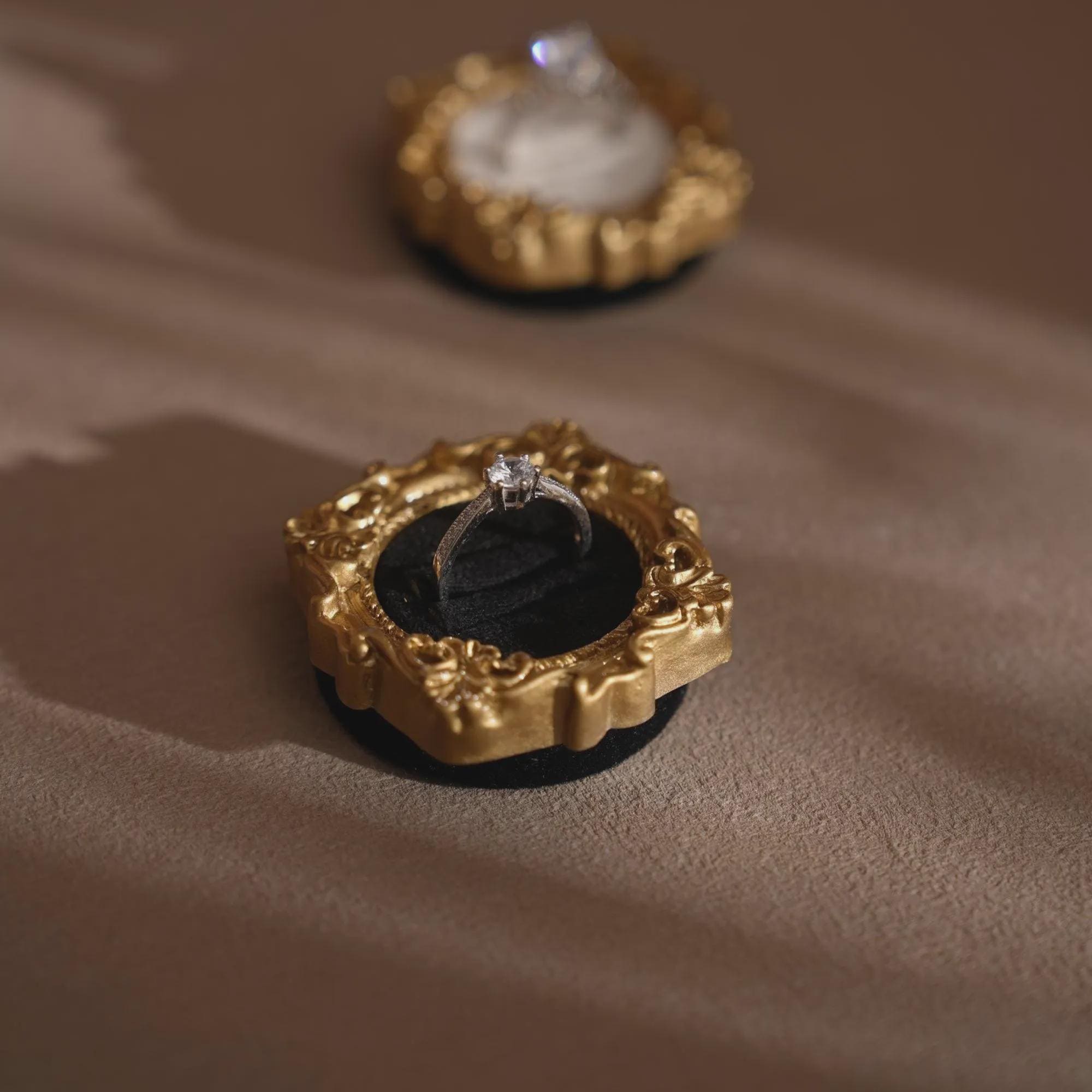 Mini Wedding Flat Lay Ring Holder