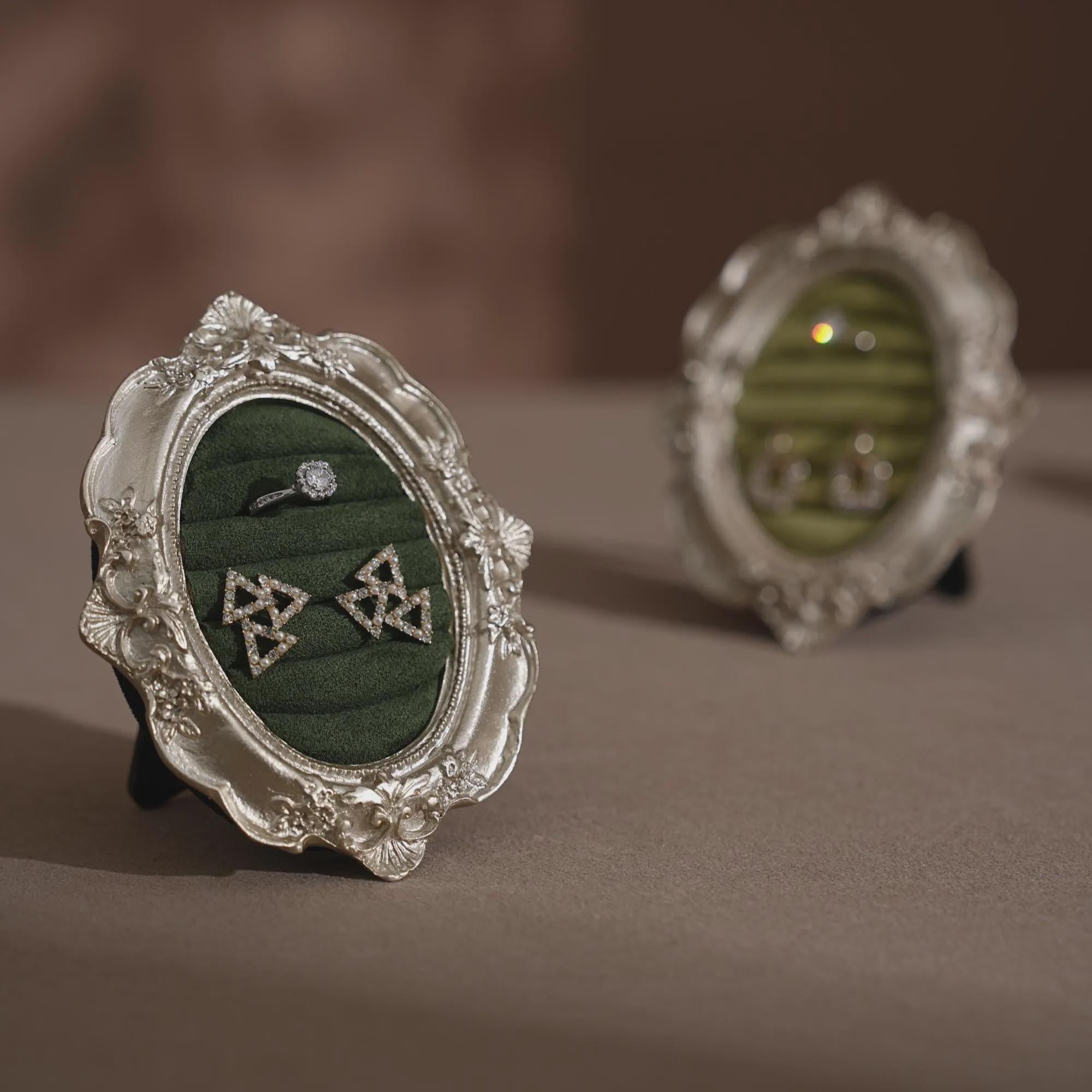 Handcrafted Silver Engagement Ring Holder