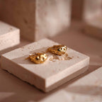Yellow Travertine Jewelry Display Set | 17-Piece Natural Stone Collection