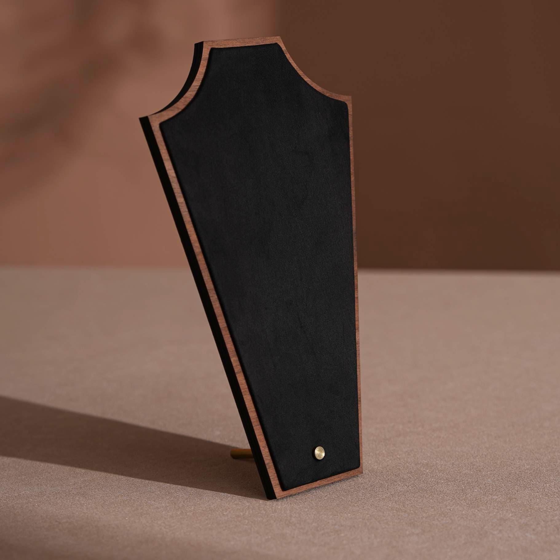 Walnut Veneer Jewelry Vendor Display Set (7-Piece) | 12 Colors