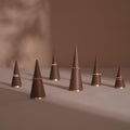 Walnut and Brass Ring Cone