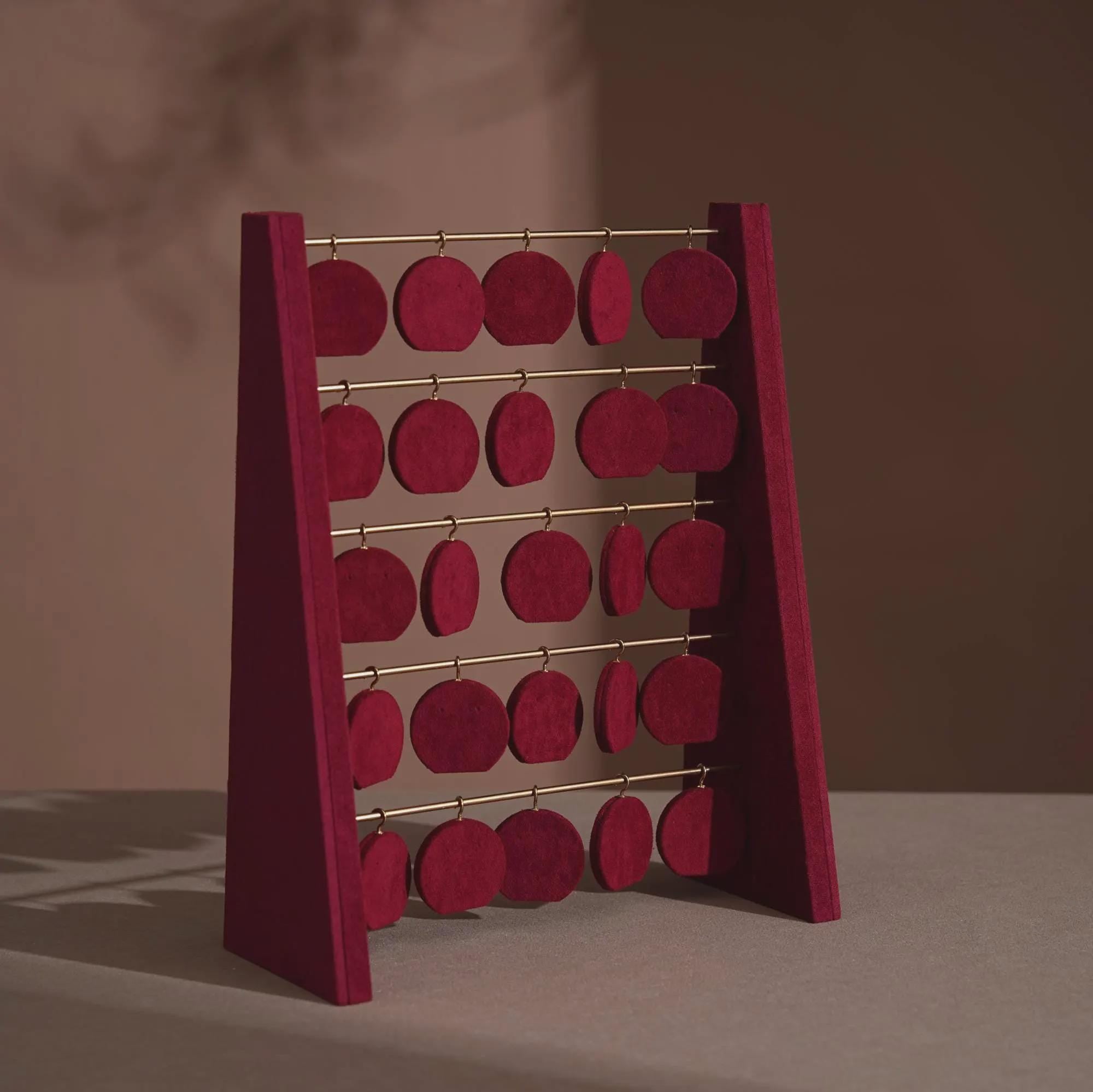 Minimalist Wood Earring Stand - Artisan Jewelry Organizer