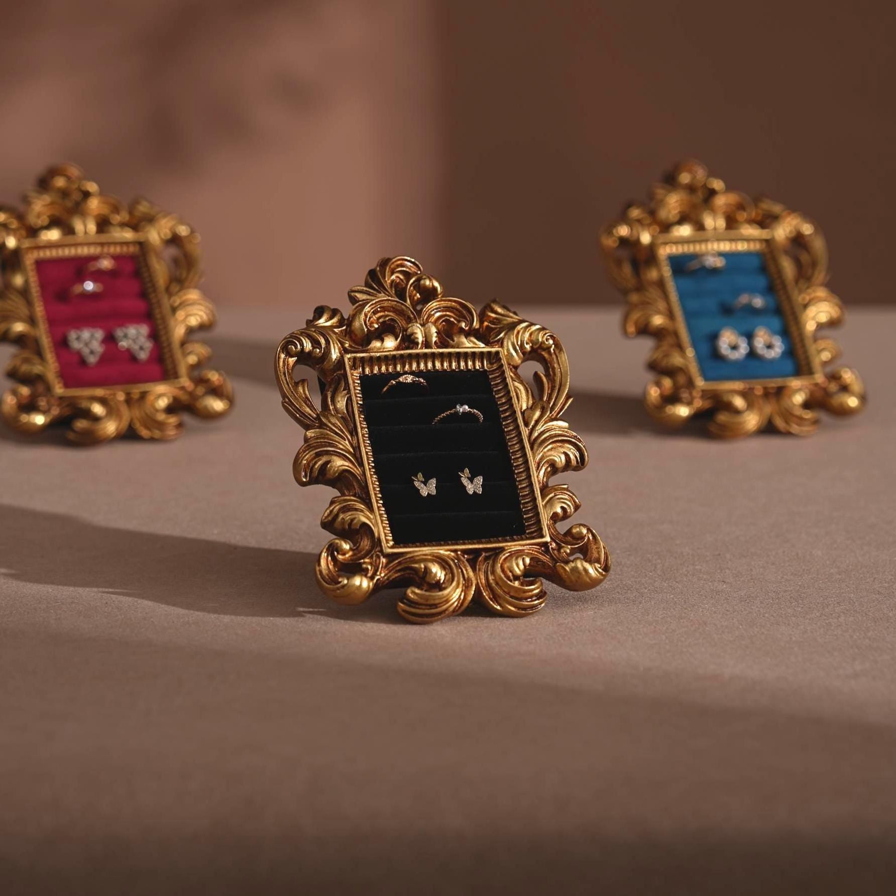 Gold Rococo Jewelry Frame