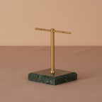 Marble Base Brass Earring Holder – Jewelry Display Stand, Boutique Decor