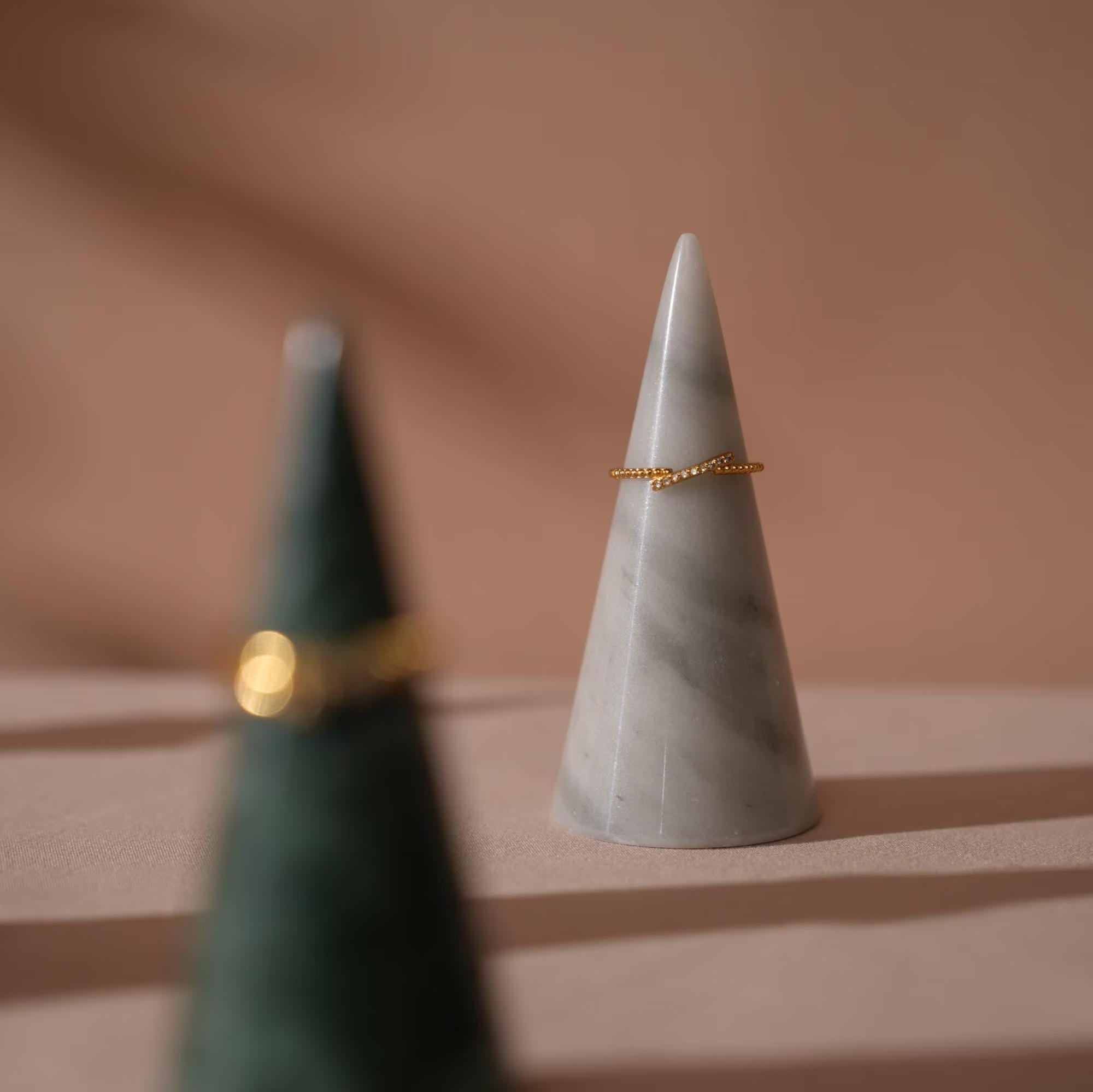 Natural Marble Ring Cone