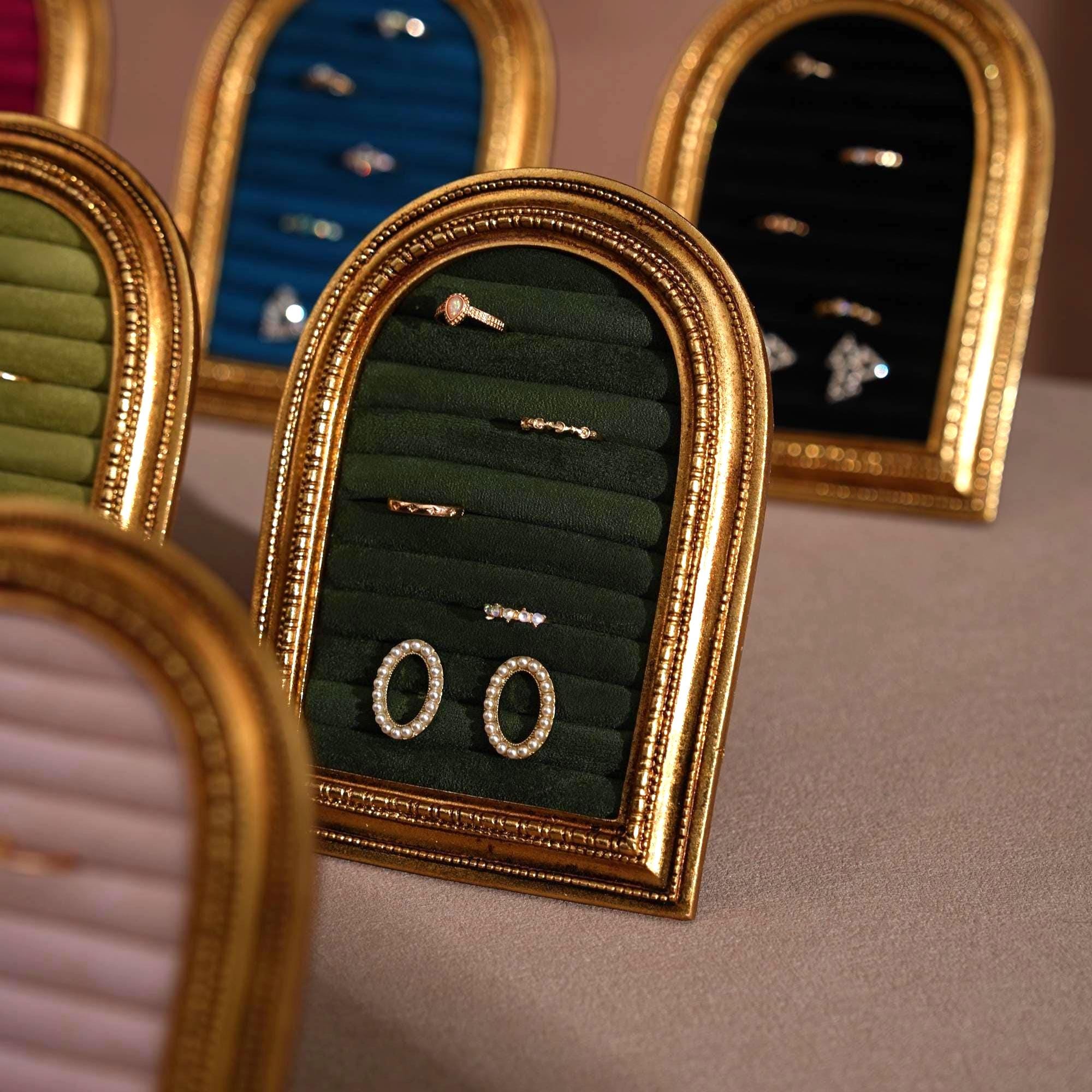 Gold Arch Jewelry Stand