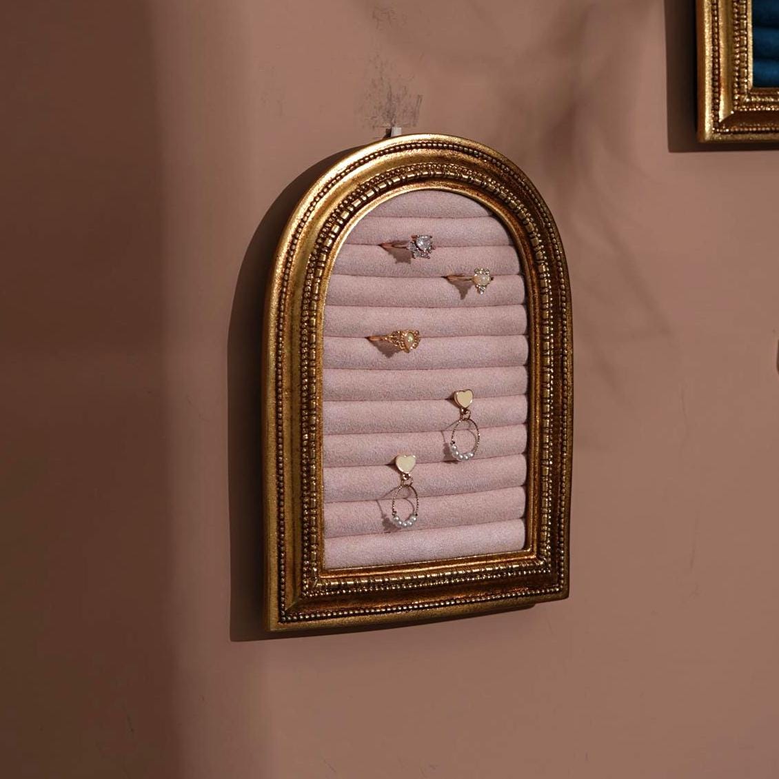 Gold Arch Jewelry Stand