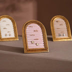 Gold Arch Jewelry Stand | Necklace Display for Retail & Product Photography