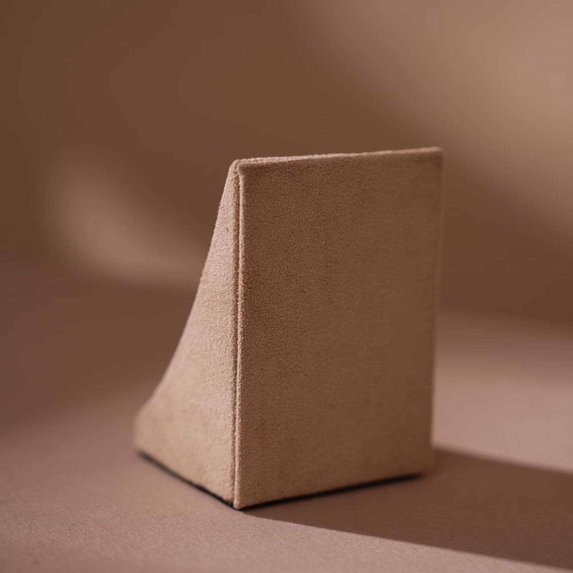 Minimalist Suede Jewelry Display Stand for Earrings and Necklaces