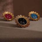 Gold Floral Ring and Earring Organizer
