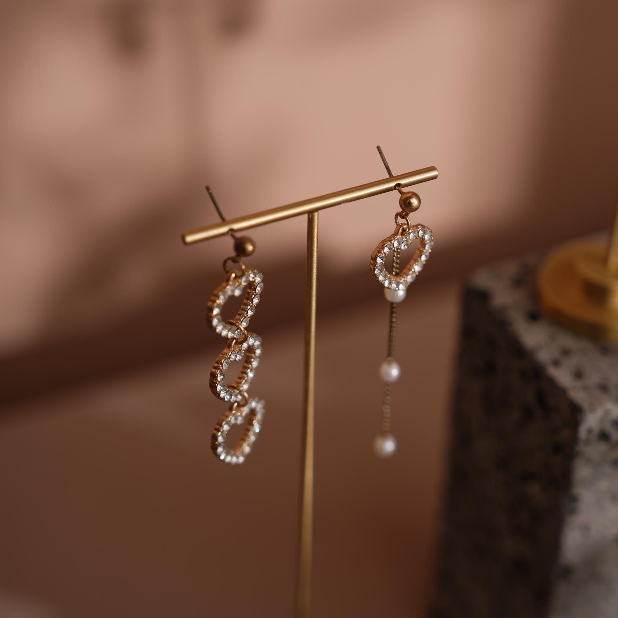 Natural Lava Stone Jewelry Display