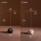 Marble Brass Jewelry Stand
