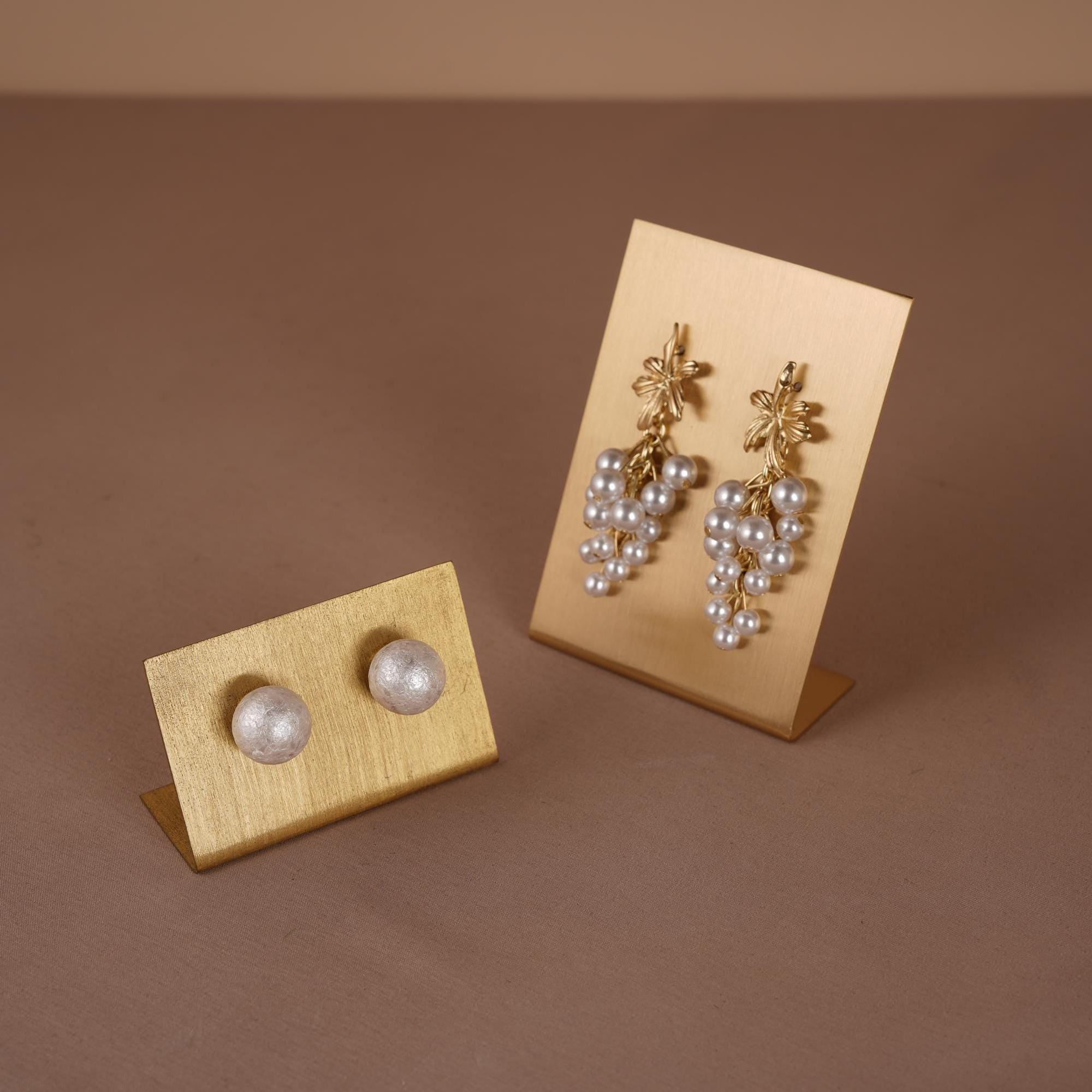 Elegant Brass Earring Holder