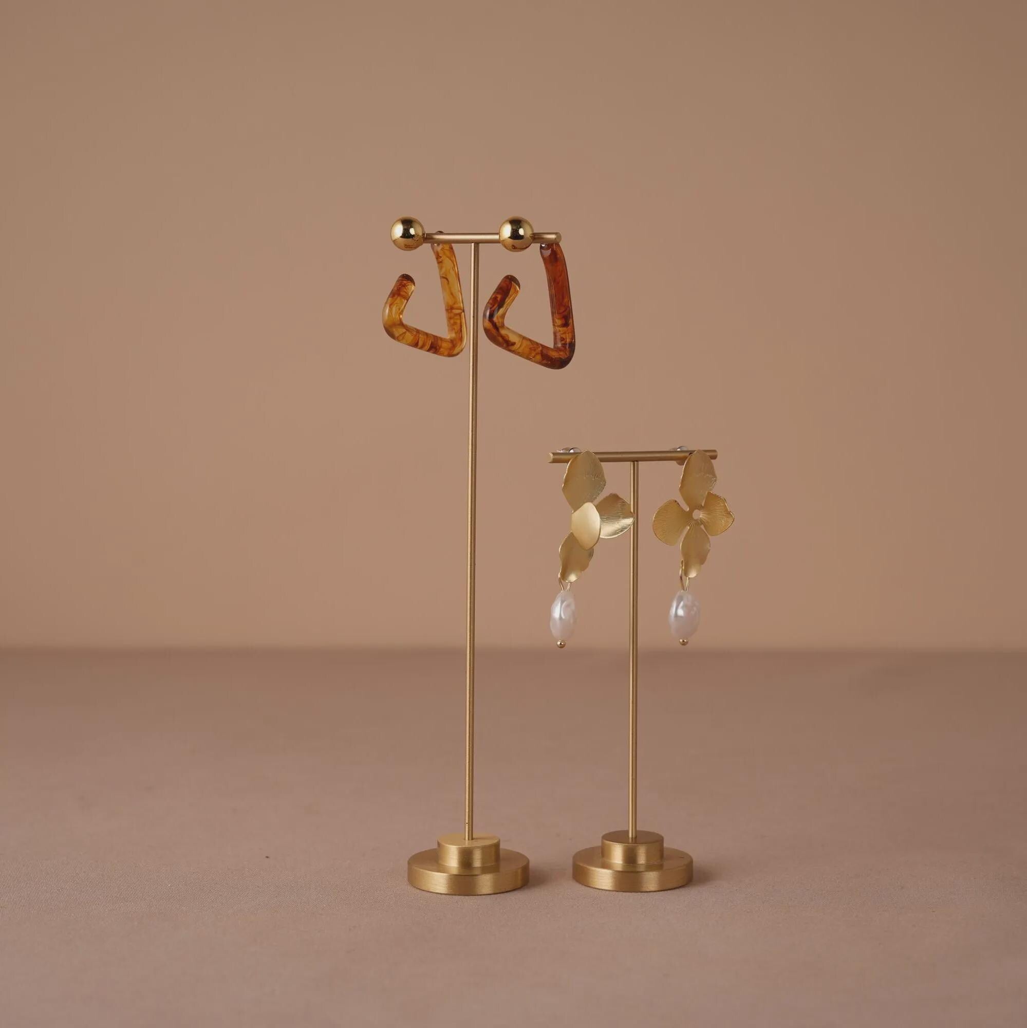 Minimalist Brass Earring Stand