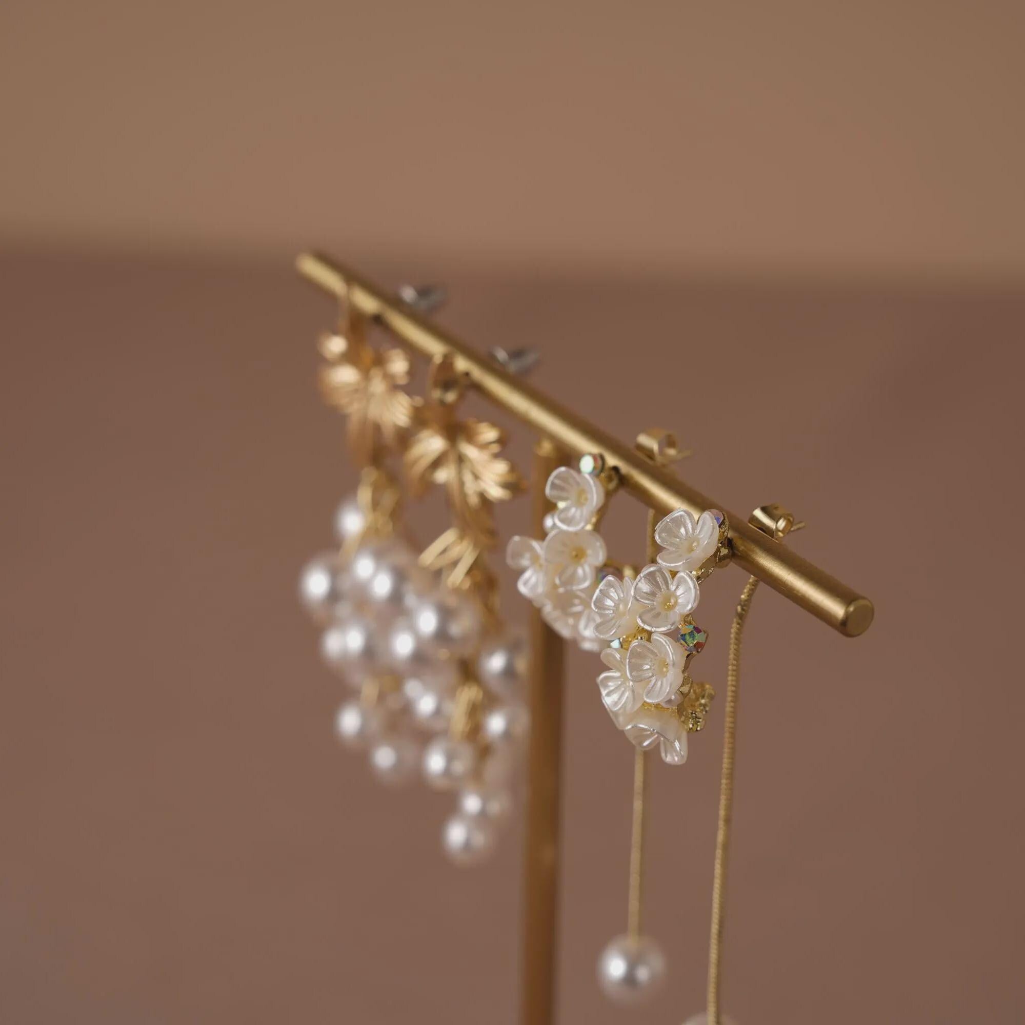 Minimalist Brass Earring Stand