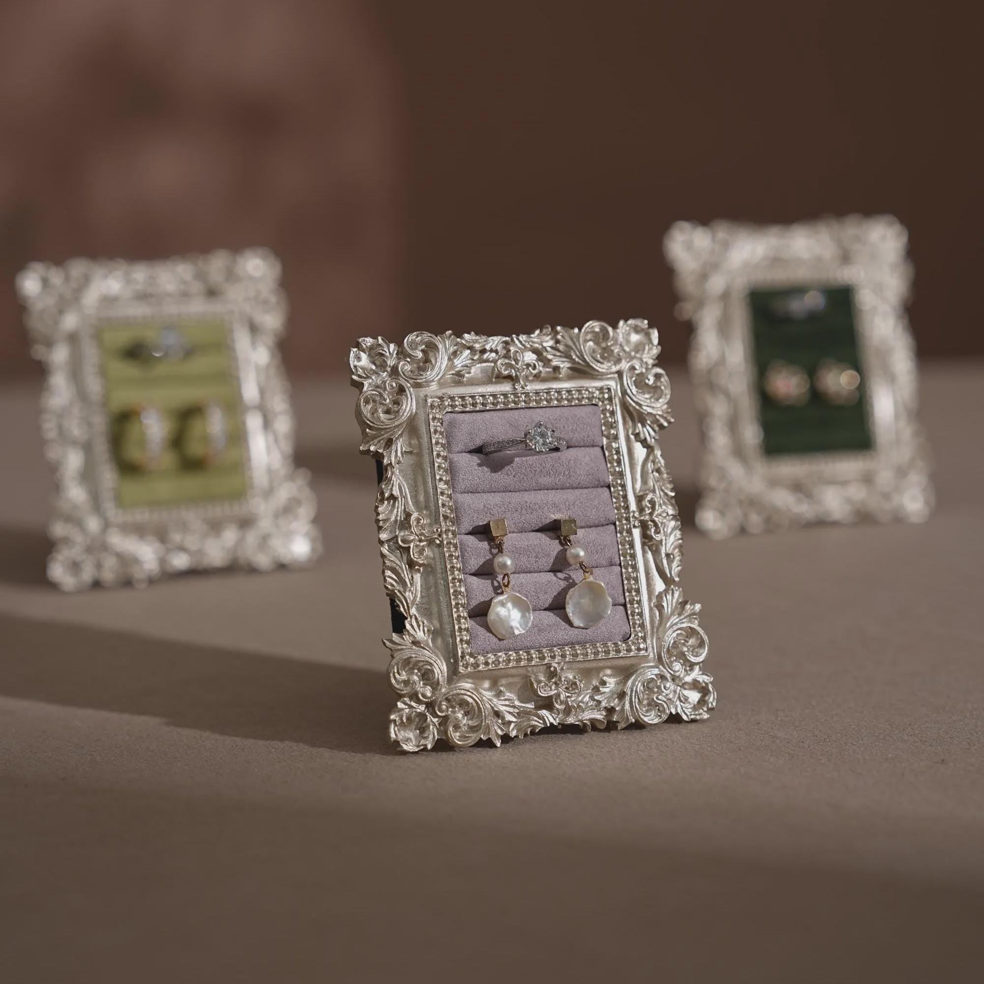 Rococo Silver Flat Lay Prop