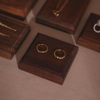Minimalist Walnut Jewelry Display Dishes
