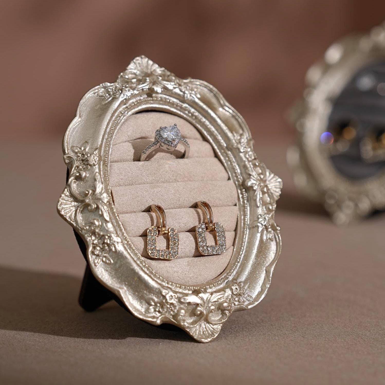 Handcrafted Silver Engagement Ring Holder