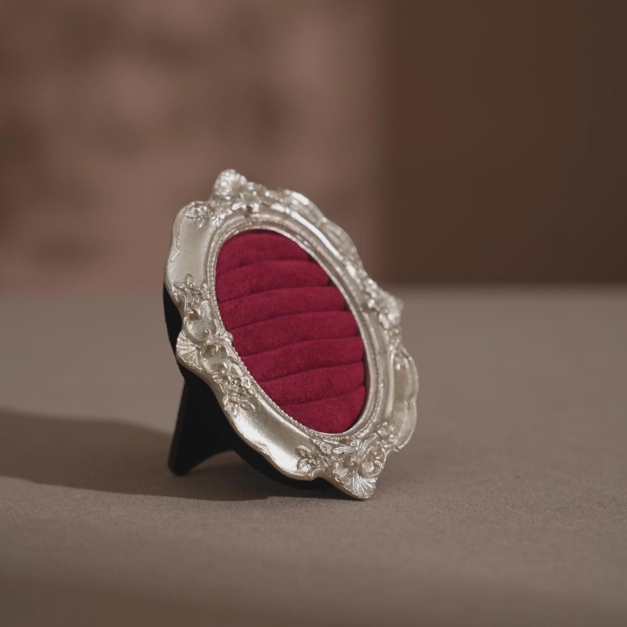 Handcrafted Silver Engagement Ring Holder