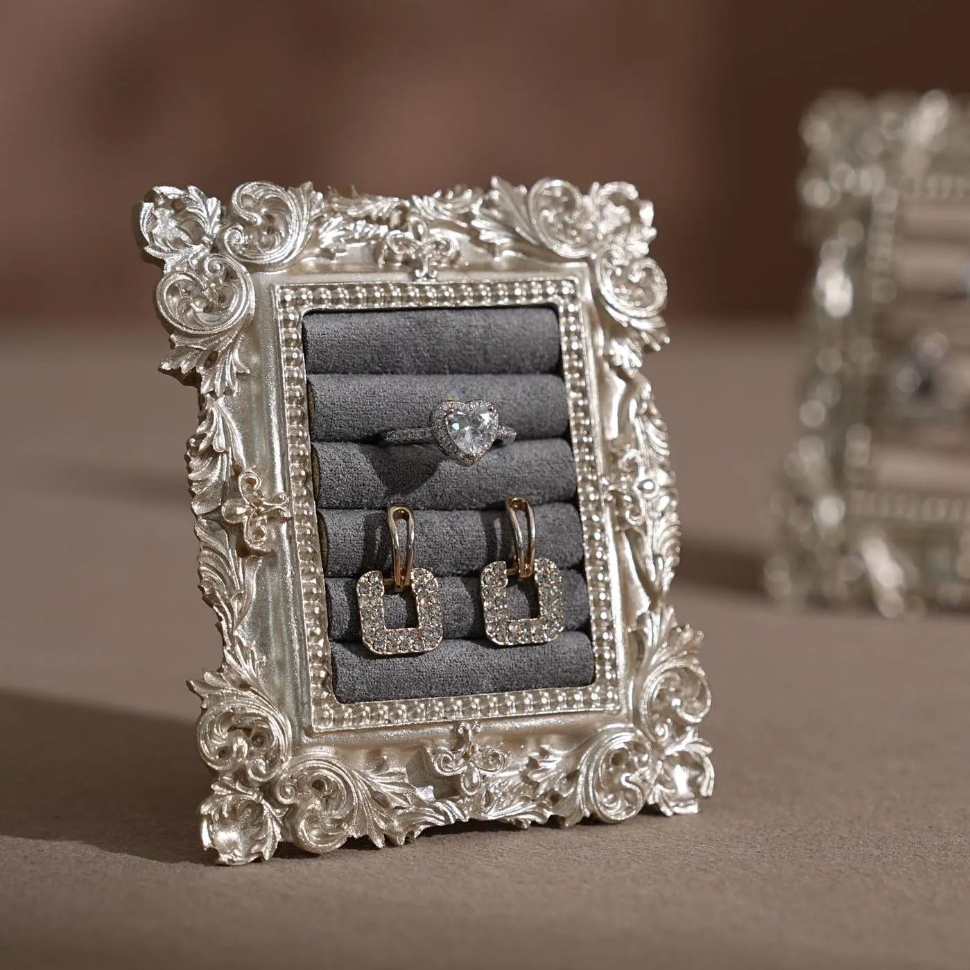 Rococo Silver Flat Lay Prop