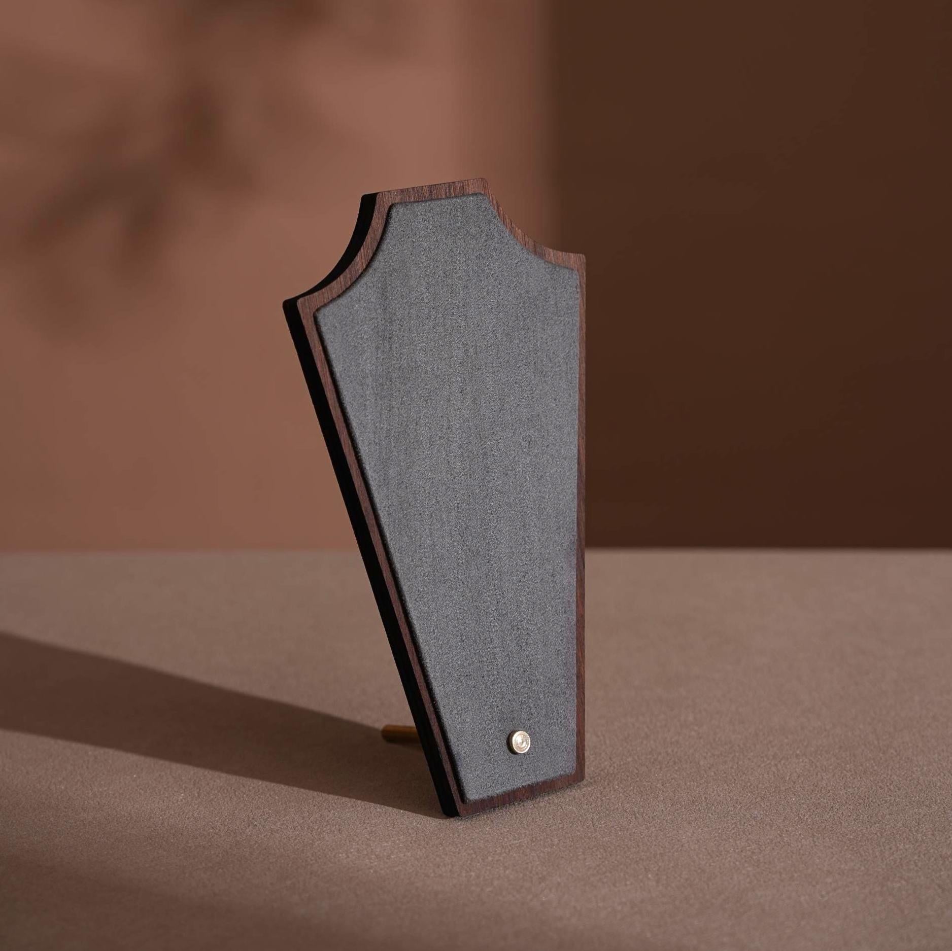 Walnut Veneer Jewelry Vendor Display Set (7-Piece) | 12 Colors