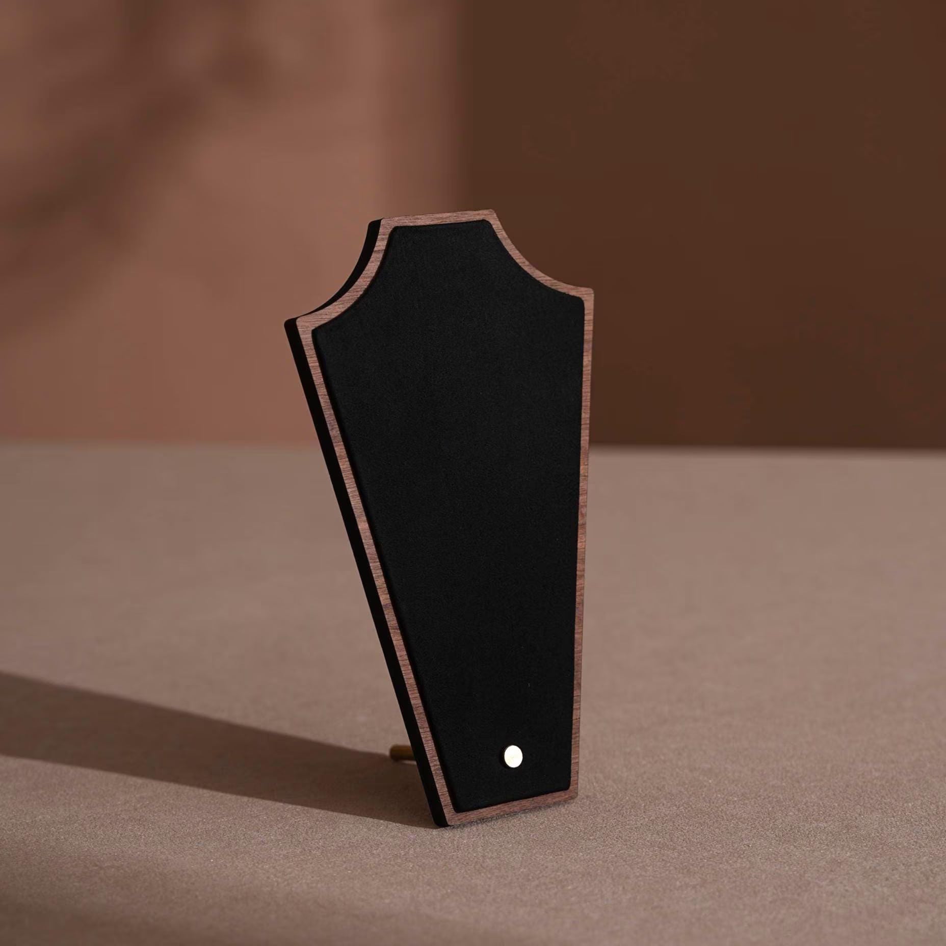 Walnut Veneer Jewelry Vendor Display Set (7-Piece) | 12 Colors