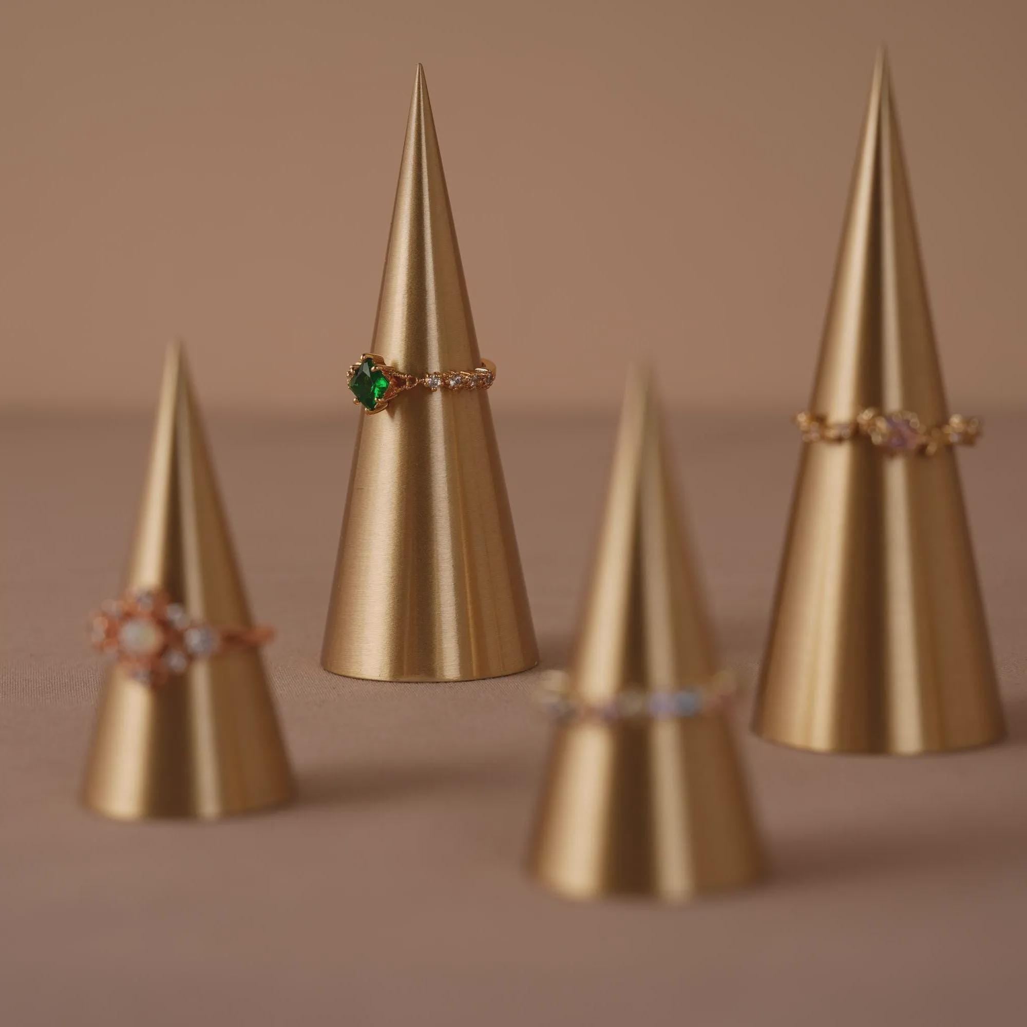 Brass Ring Cone Holder