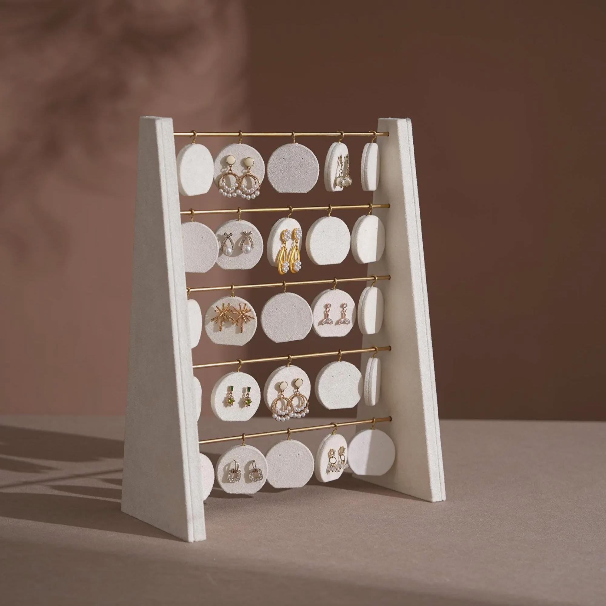 Minimalist Wood Earring Stand - Artisan Jewelry Organizer