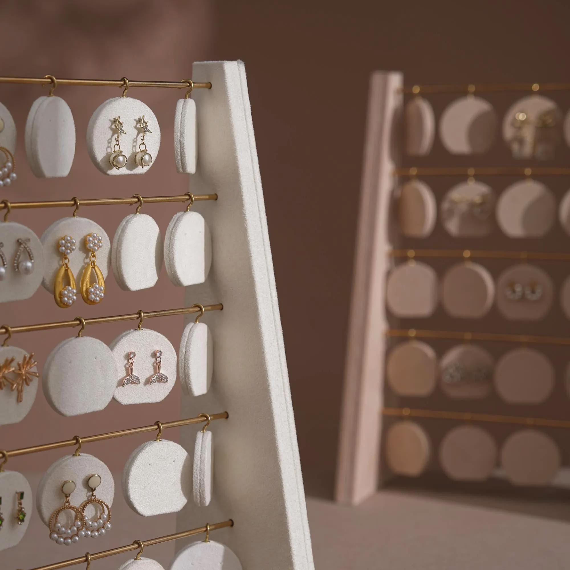 Minimalist Wood Earring Stand - Artisan Jewelry Organizer