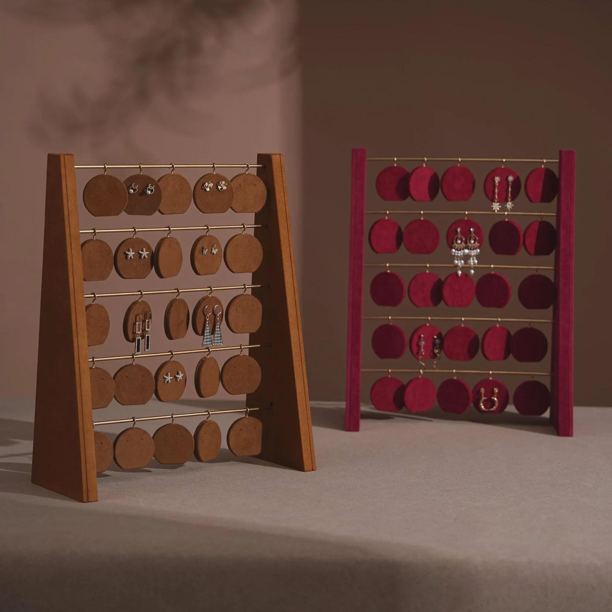 Minimalist Wood Earring Stand - Artisan Jewelry Organizer