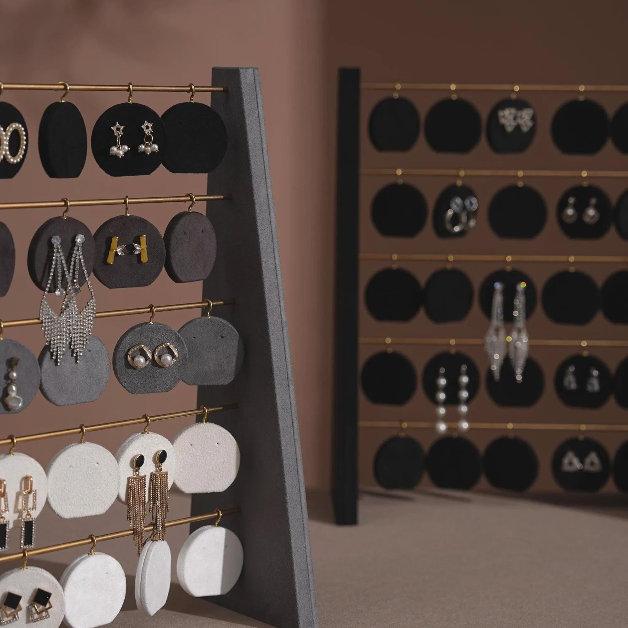 Minimalist Wood Earring Stand - Artisan Jewelry Organizer