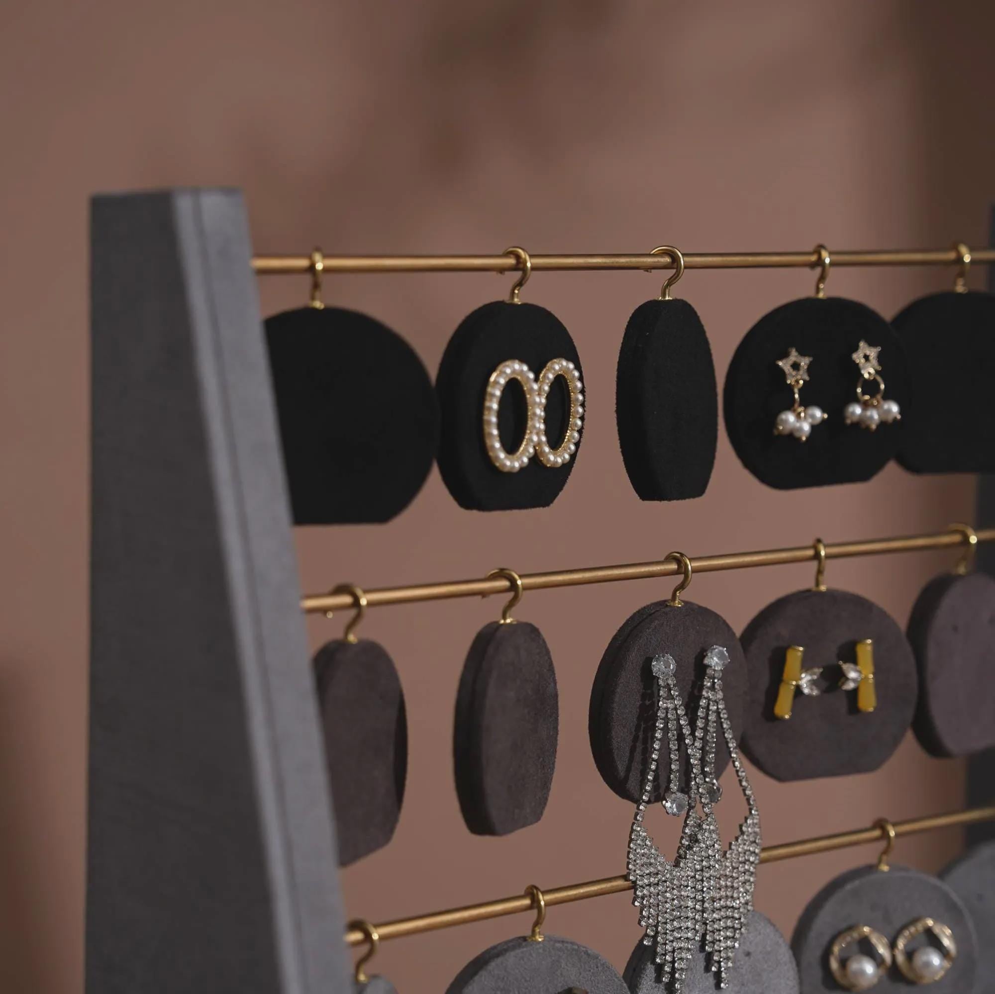 Minimalist Wood Earring Stand - Artisan Jewelry Organizer