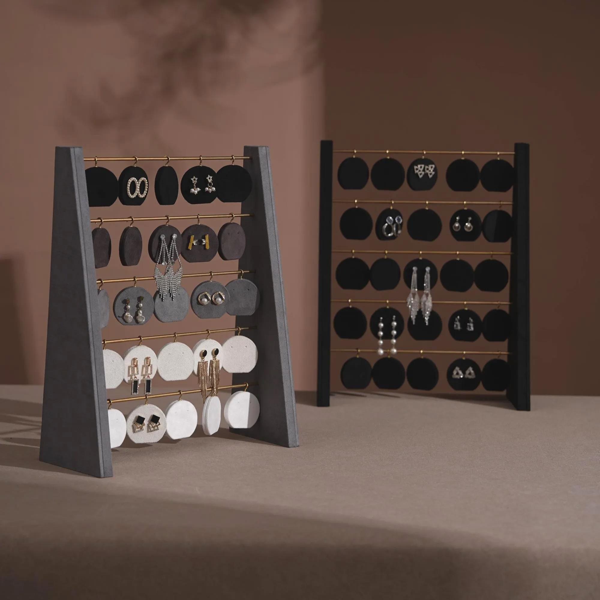 Minimalist Wood Earring Stand - Artisan Jewelry Organizer