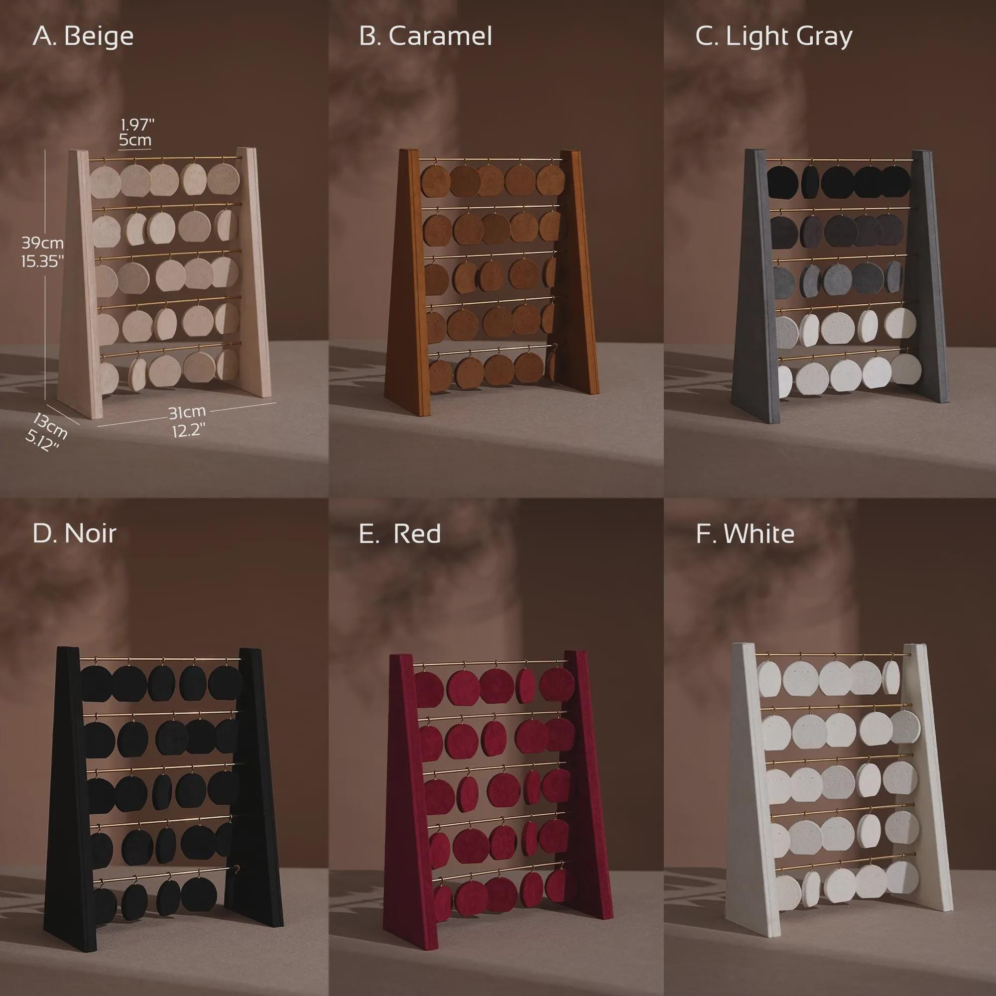 Minimalist Wood Earring Stand - Artisan Jewelry Organizer