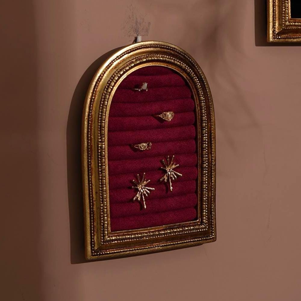 Gold Arch Jewelry Stand