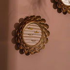 Gold Floral Ring and Earring Organizer
