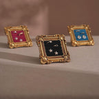Rococo Square Jewelry Holder for Rings and Earrings
