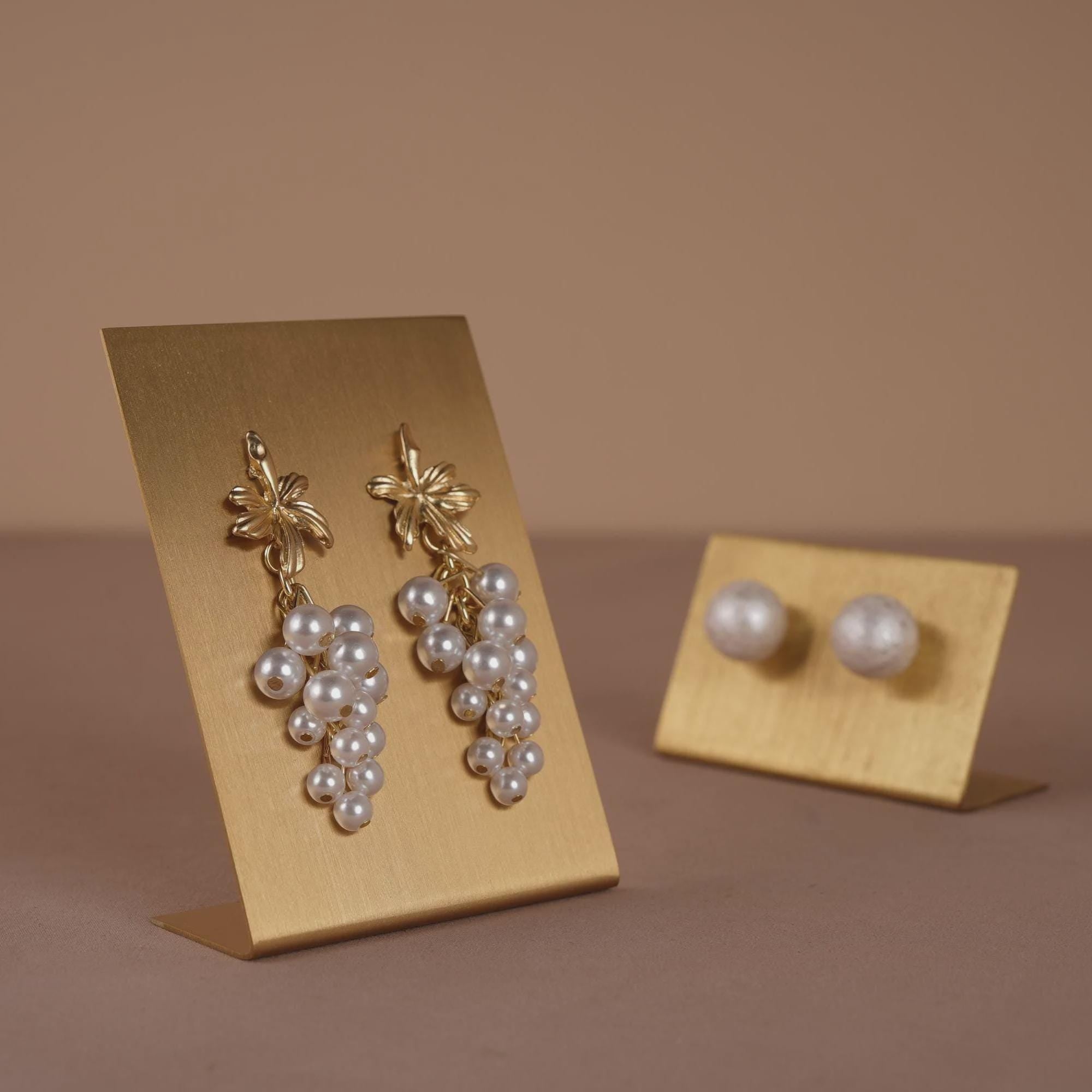 Elegant Brass Earring Holder