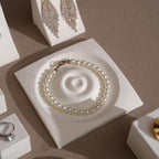 Elegant White Vegan Suede Jewelry Dish & Tray Set | 17-Piece Boutique Display