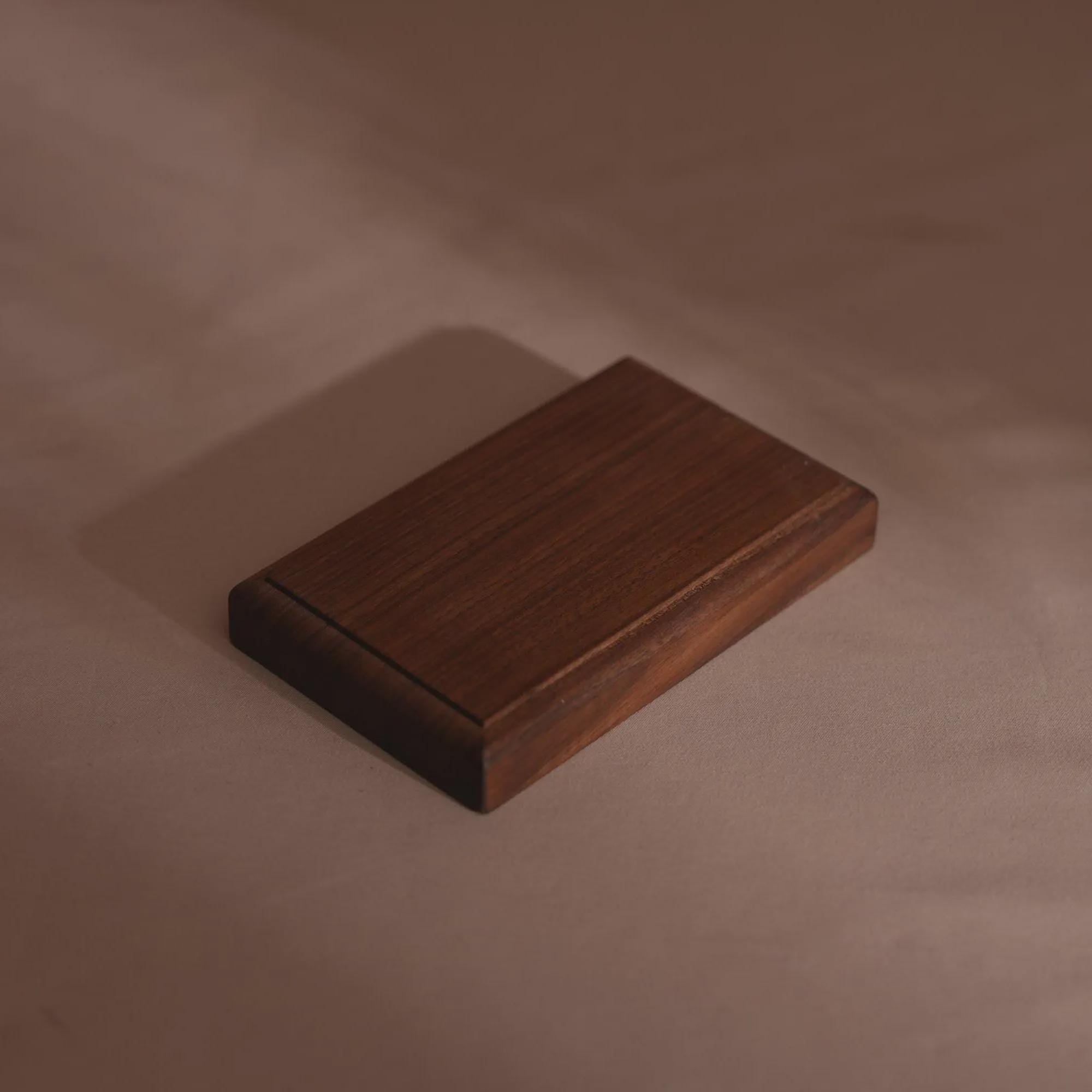 Minimalist Walnut Jewelry Display Dishes