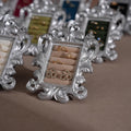 Rococo Silver Jewelry Display Frame: Suede Ring & Earring Holder