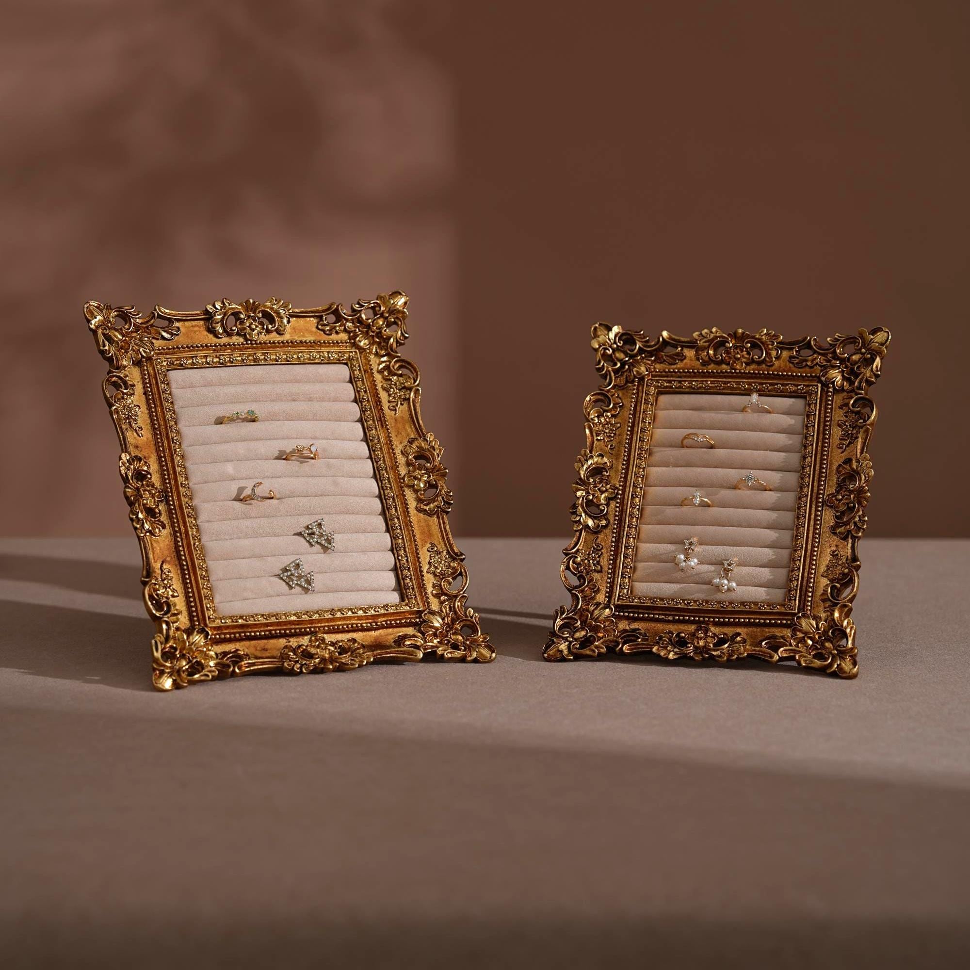 Rococo Style Ornate Gold Jewelry Display Stand