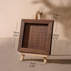 Walnut Veneer Jewelry Display Set: Portable Booth Organizer