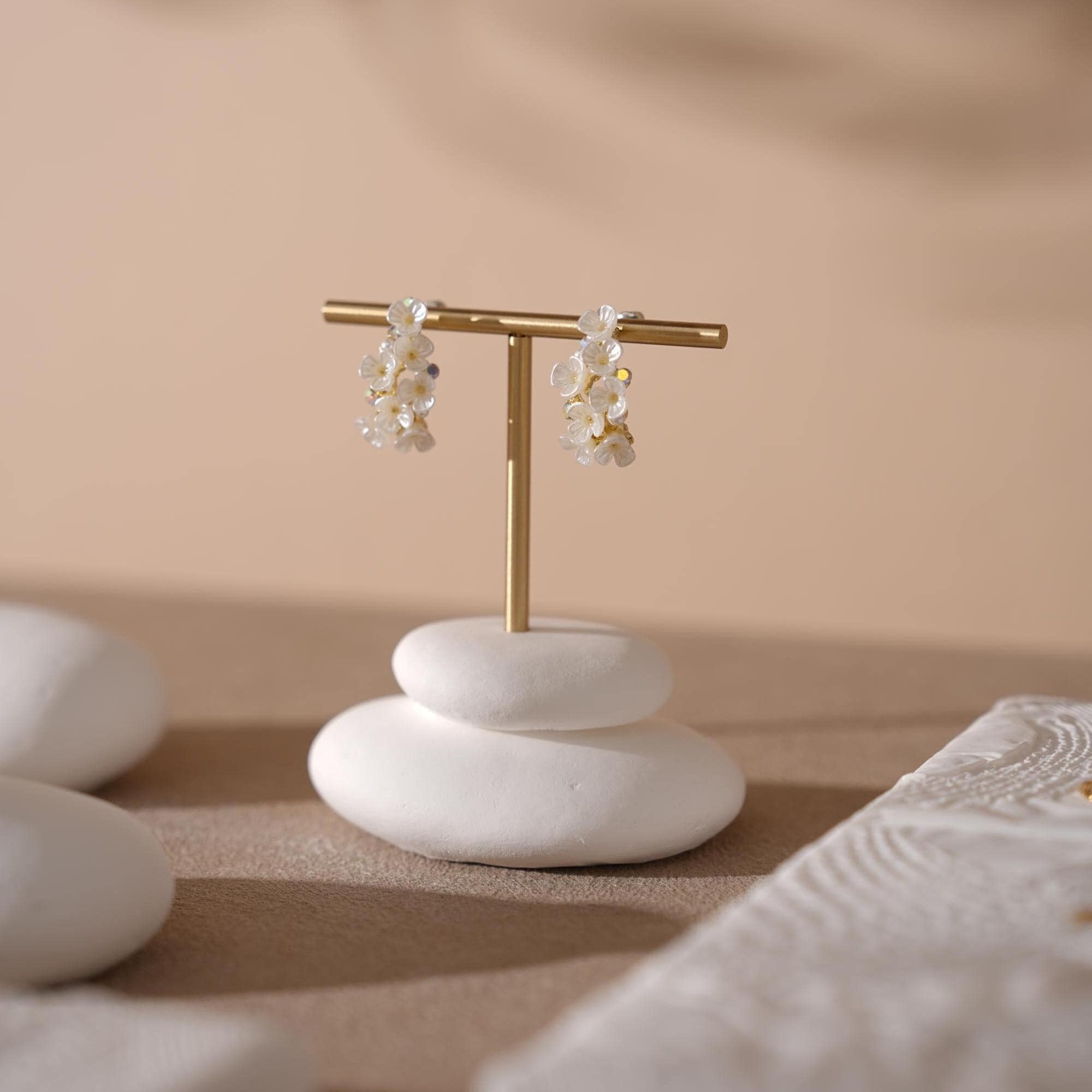 Plaster Jewelry Display Set, Ring Tray, Earring Stand, Necklace Display Props, Handmade Boutique Craft Fair Market Display