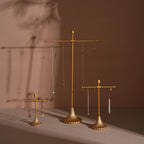 Gold Metal Jewelry Display Stand Set | Necklace, Bracelet & Earring Holders for Craft Fairs