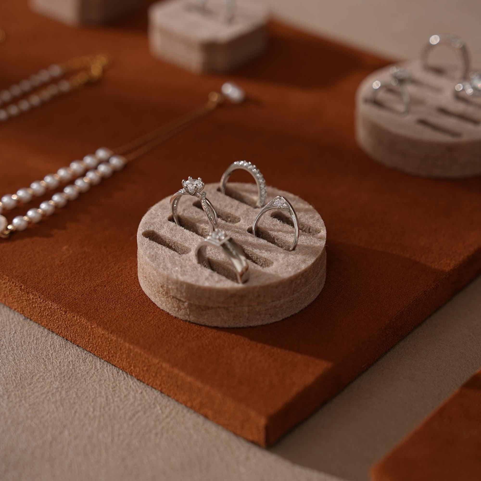 Caramel/Beige Jewelry Display Set for Markets, Booths & Boutiques