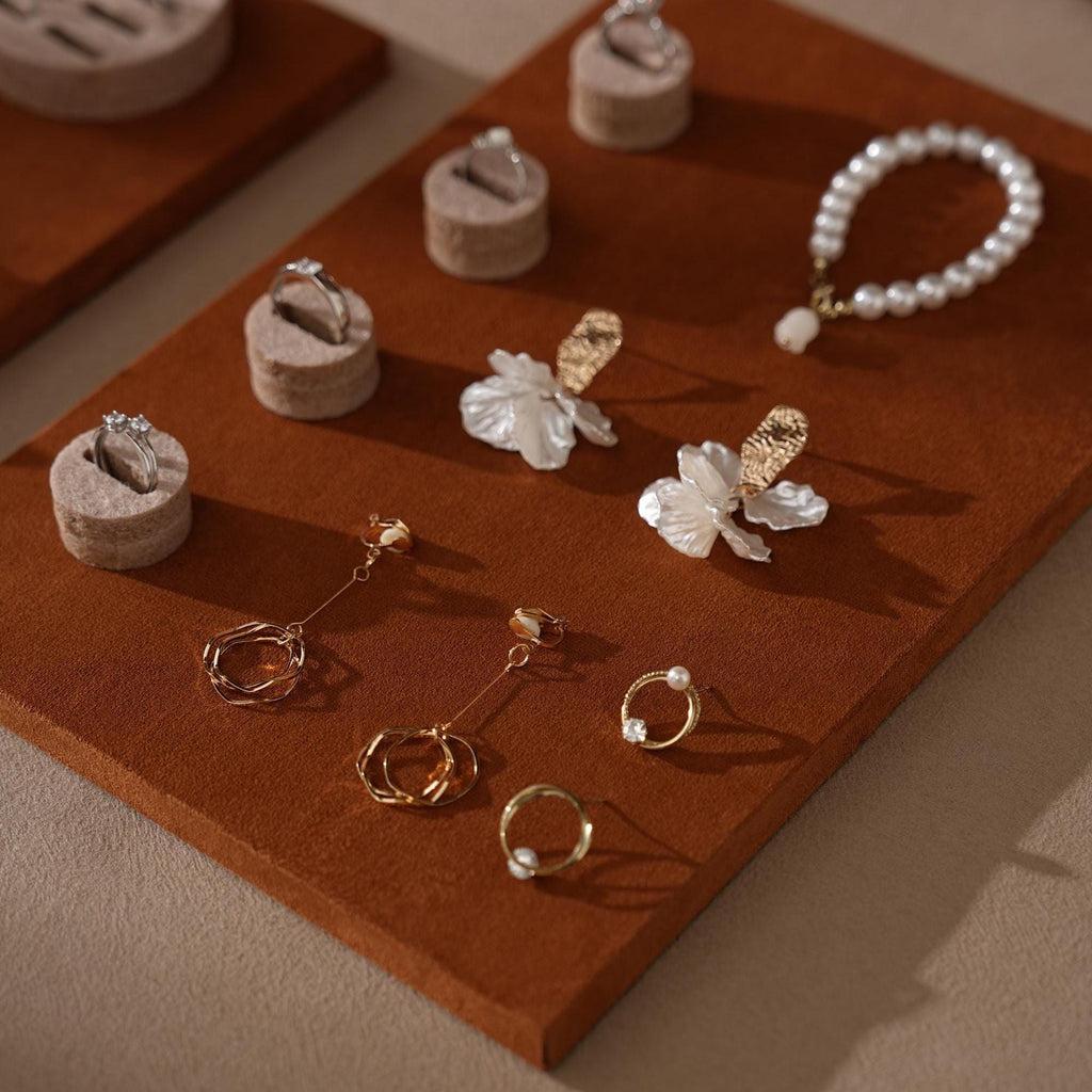 Caramel/Beige Jewelry Display Set for Markets, Booths & Boutiques