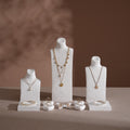 Plaster Jewelry Display Set, Ring Tray, Earring Stand, Necklace Display Props, Handmade Boutique Craft Fair Market Display